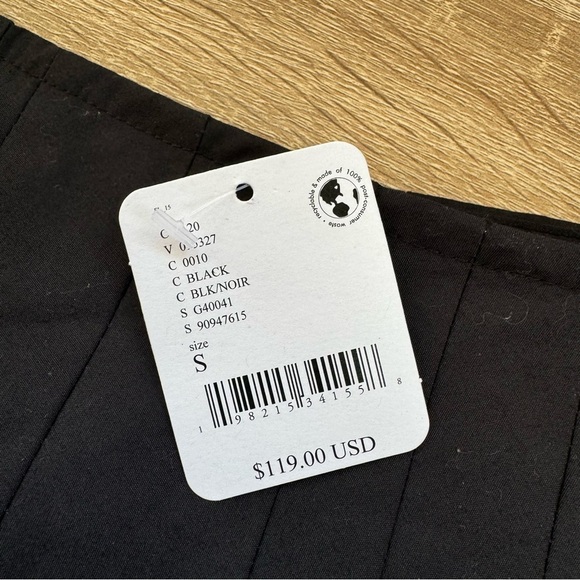 NWT Geel Cloud Mini Skirt Low Rise Bubble Black Free People Small - Picture 7 of 9